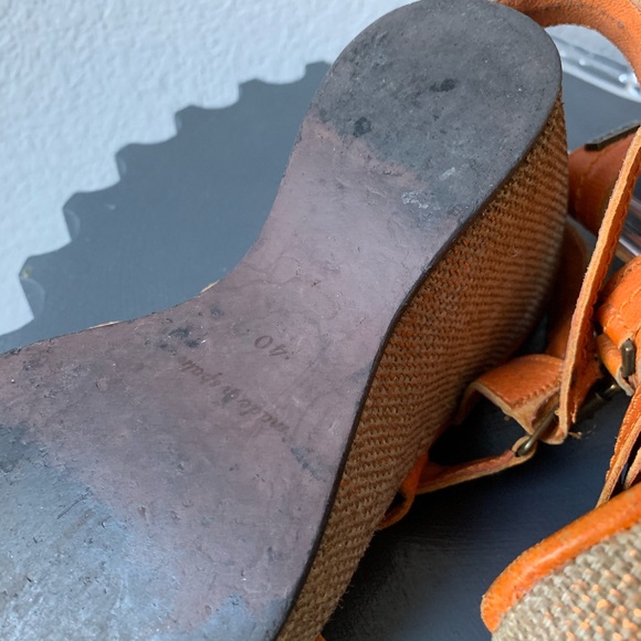 $85🔥Orange Diesel platform shoes size 40 or 9/9.5 - Picture 5 of 6